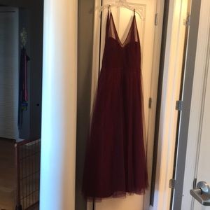 Nordstrom Plum full length formal dress